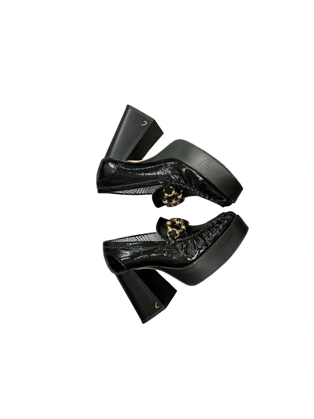Circus by Sam Edelman Black Patent Platform Loafers Excellent Condition 7.5